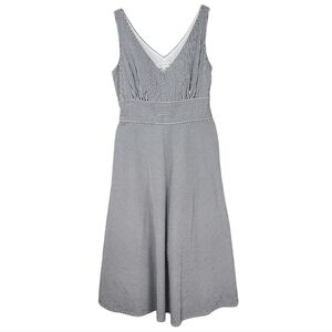 Jones New York Black And White Stripe Dress Size 8